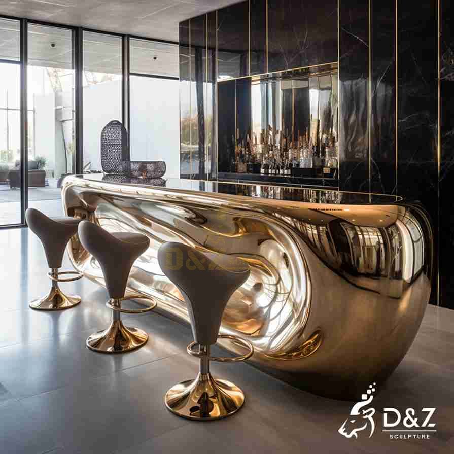 Modern Metal Island Bar Counter 4