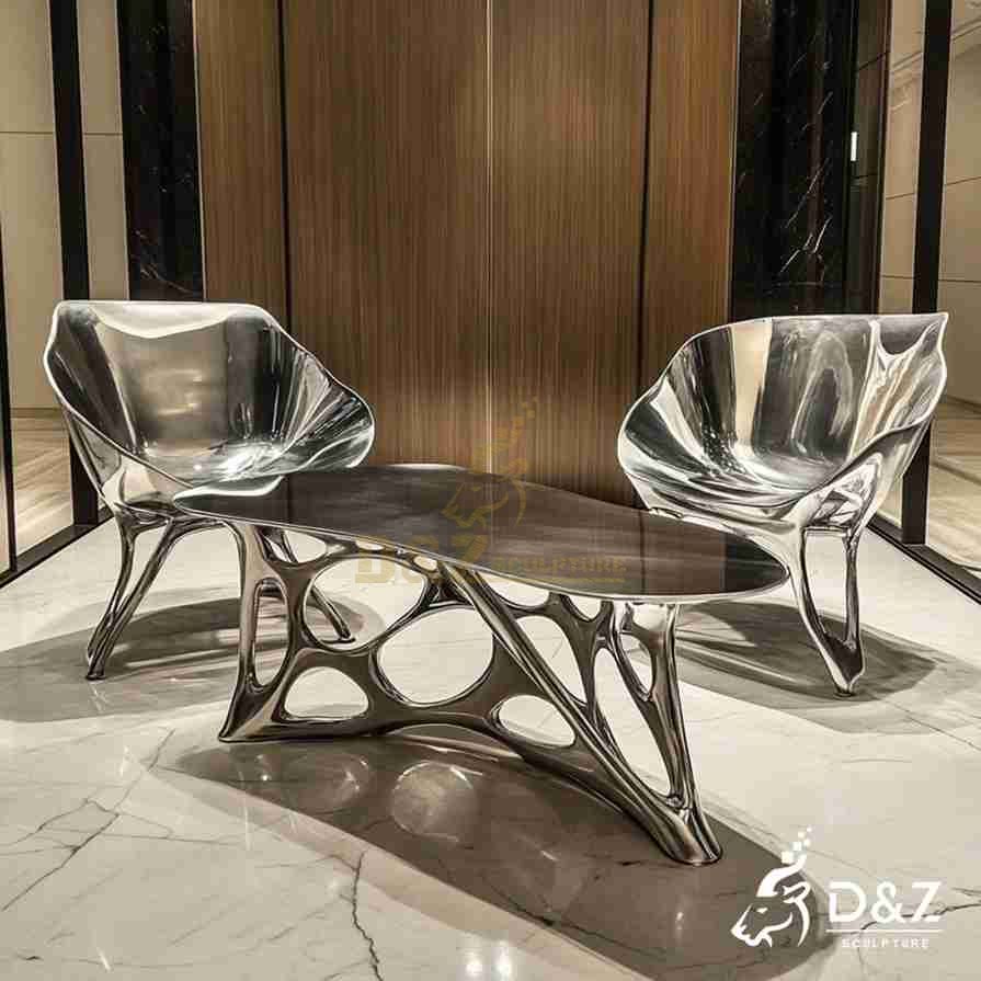 Metal Art Table and Chairs 1
