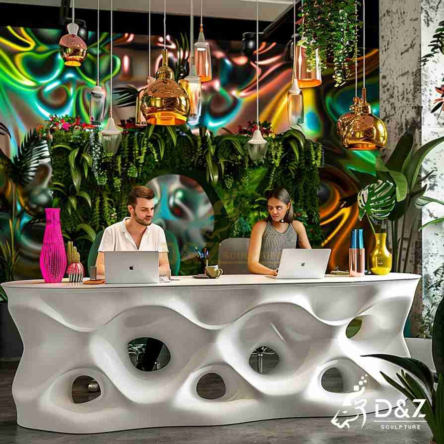 Long Hotel Reception Table 1