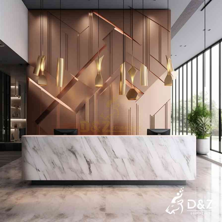 White Marble Reception Desk 5 White Marble Reception Desk 5