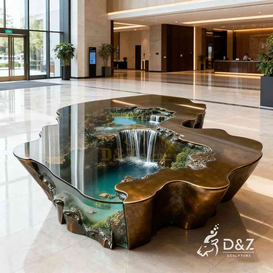 Indoor Table Water Fountain | Bronze Water Feature Sculpture 1 Indoor Table Water Fountain | Bronze Water Feature Sculpture 1
