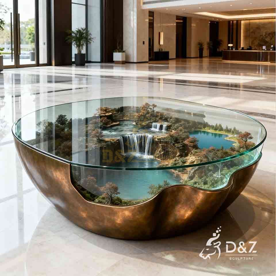 Indoor Table Water Fountain | Bronze Water Feature Sculpture 3 Indoor Table Water Fountain | Bronze Water Feature Sculpture 3