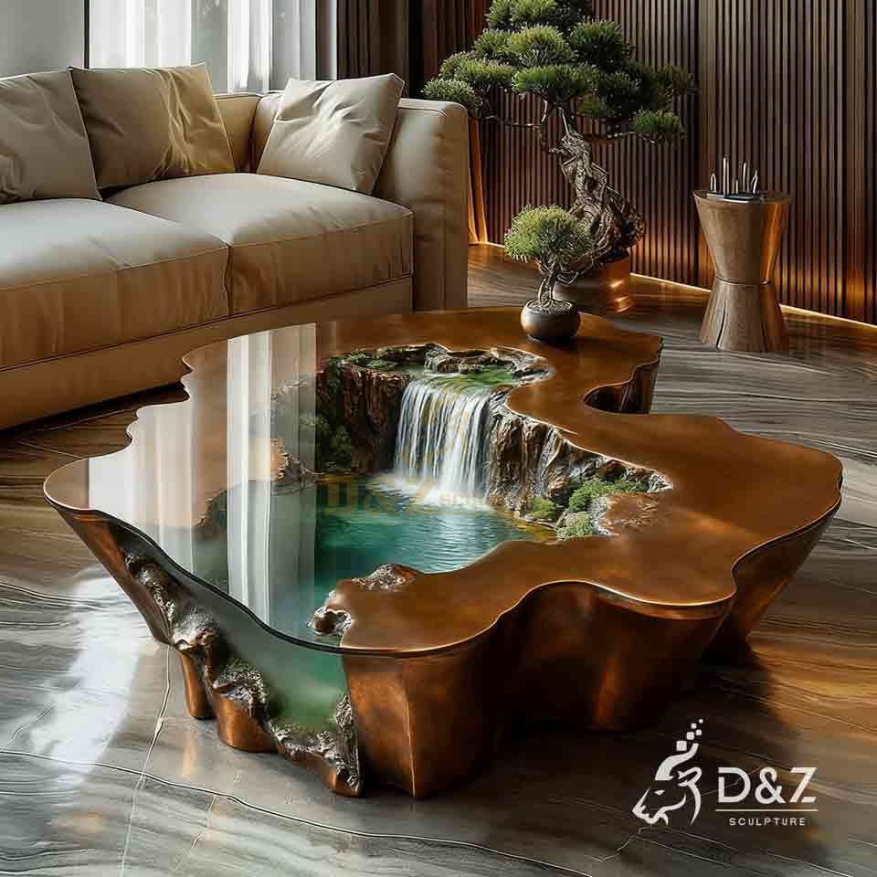 Indoor Table Water Fountain | Bronze Water Feature Sculpture 4 Indoor Table Water Fountain | Bronze Water Feature Sculpture 4