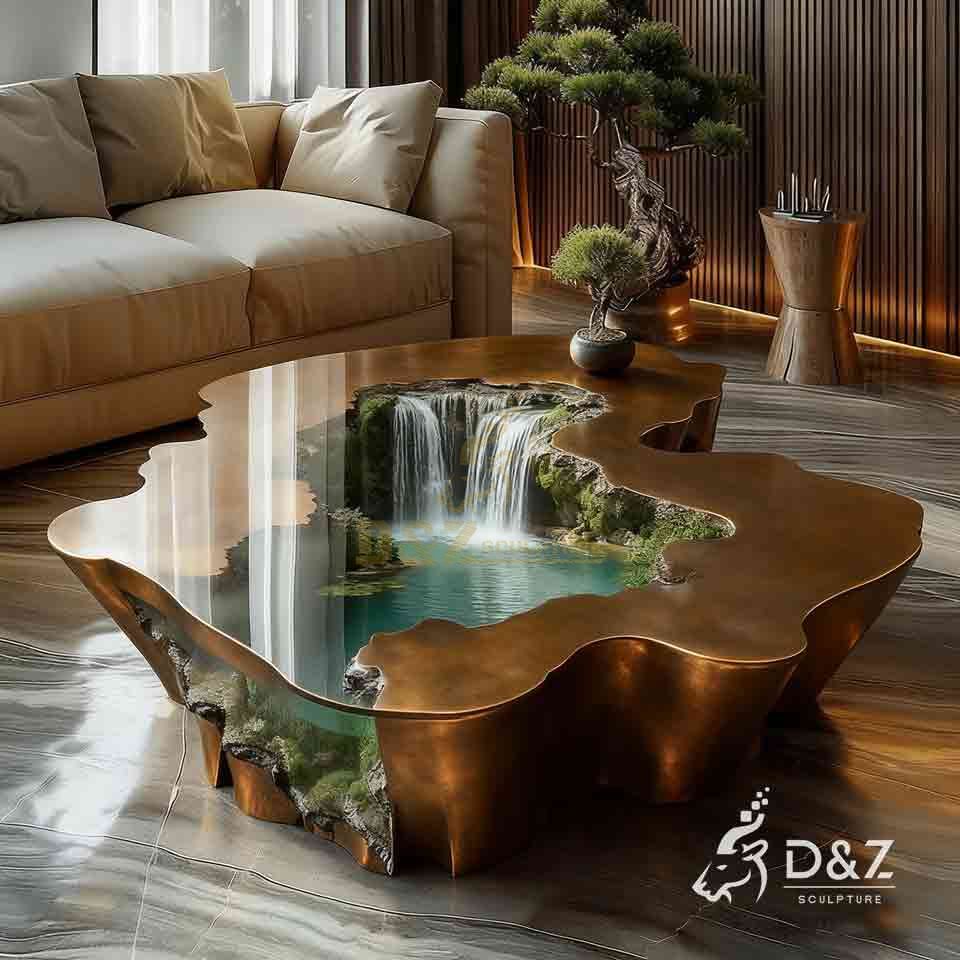 Indoor Table Water Fountain | Bronze Water Feature Sculpture 5 Indoor Table Water Fountain | Bronze Water Feature Sculpture 5