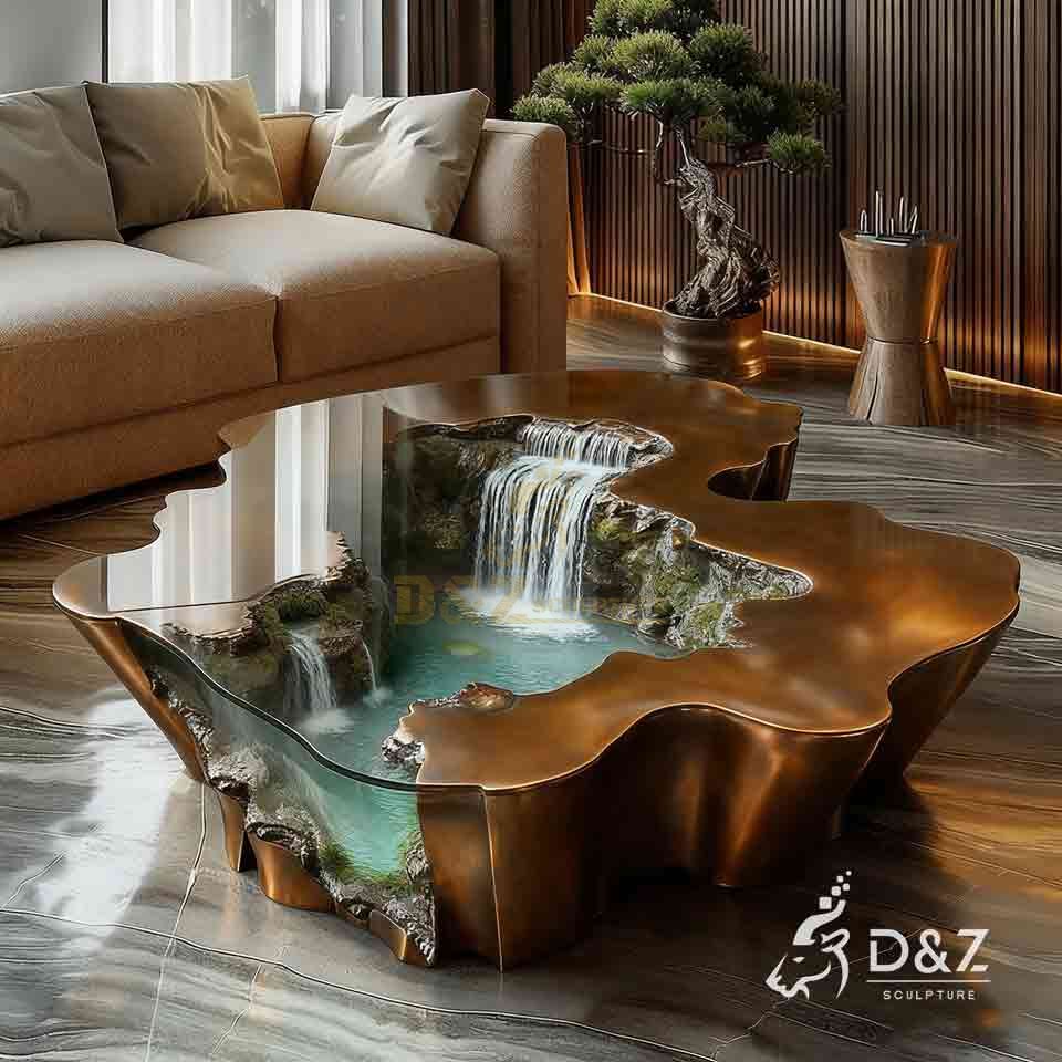 Indoor Table Water Fountain | Bronze Water Feature Sculpture 6 Indoor Table Water Fountain | Bronze Water Feature Sculpture 6