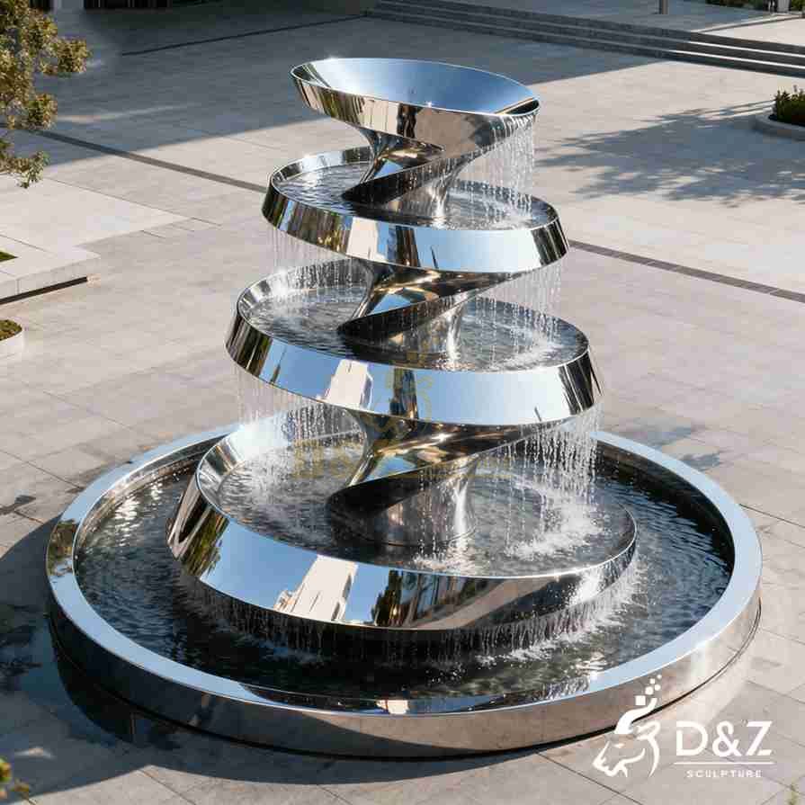 Metal Spiral Fountain 1 Metal Spiral Fountain 1