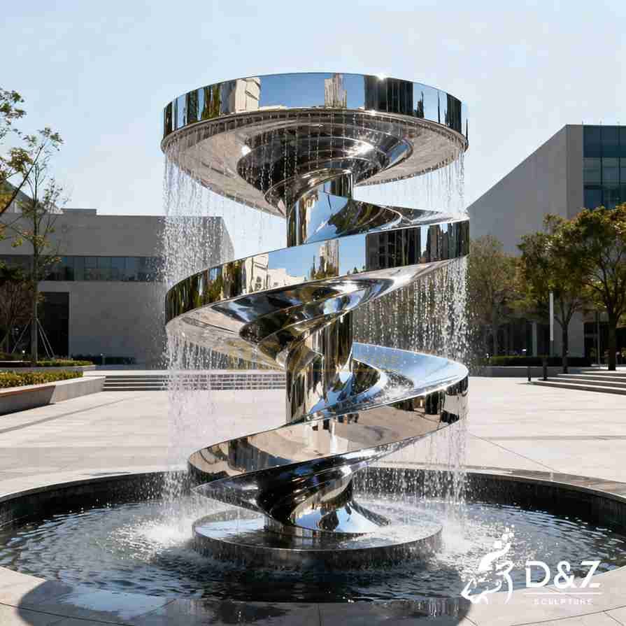 Metal Spiral Fountain 2 Metal Spiral Fountain 2