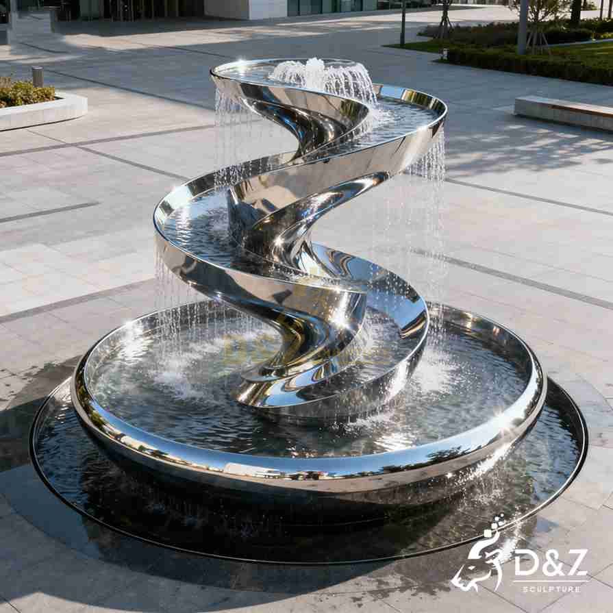 Metal Spiral Fountain 3 Metal Spiral Fountain 3