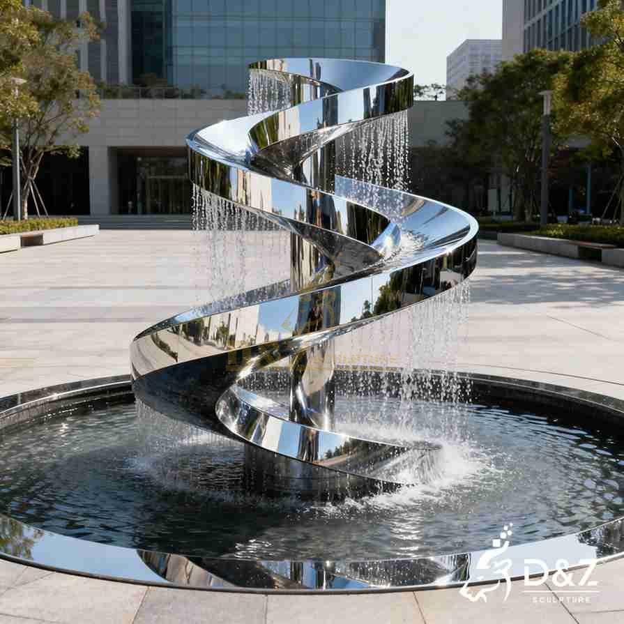 Metal Spiral Fountain 5 Metal Spiral Fountain 5