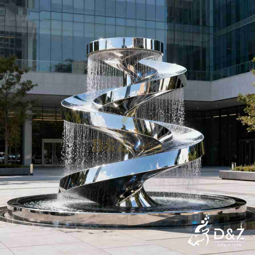 Metal Spiral Fountain 6 Metal Spiral Fountain 6