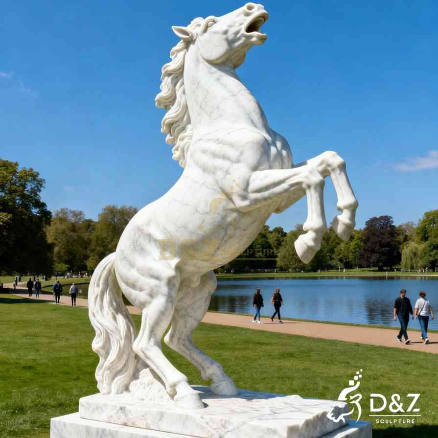 Rearing Horse Statue 5