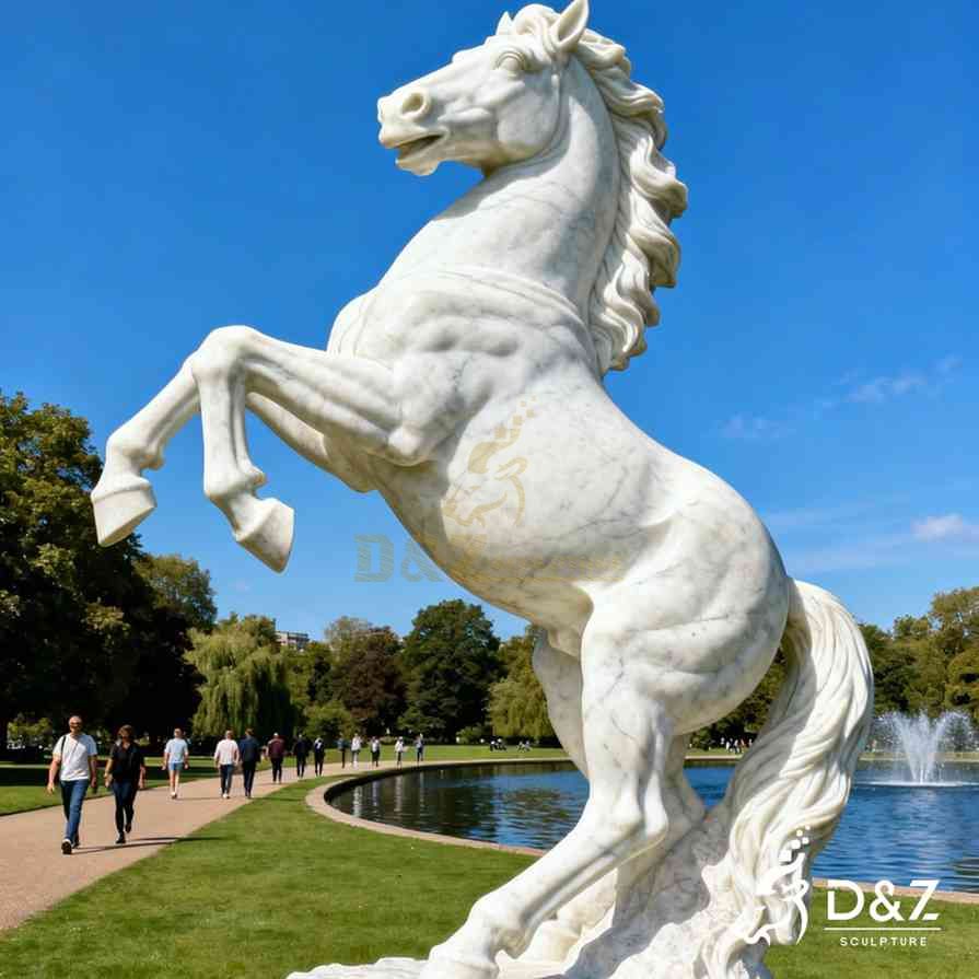 Rearing Horse Statue 6