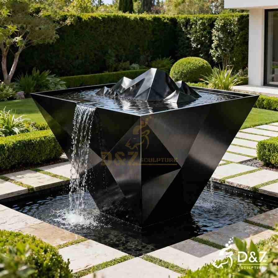 15-3 Large Modern Metal and Marble Fountain Designs