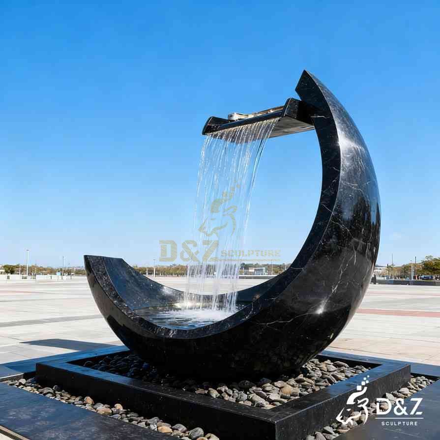 15-8 Large Modern Metal and Marble Fountain Designs