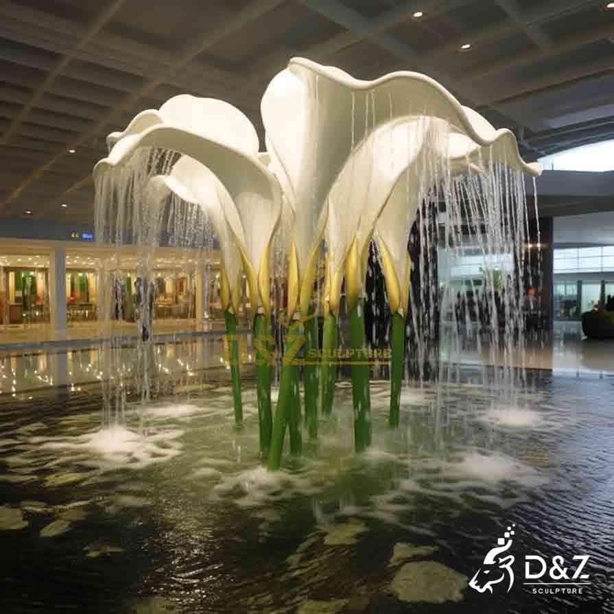 15-15 Large Modern Metal and Marble Fountain Designs