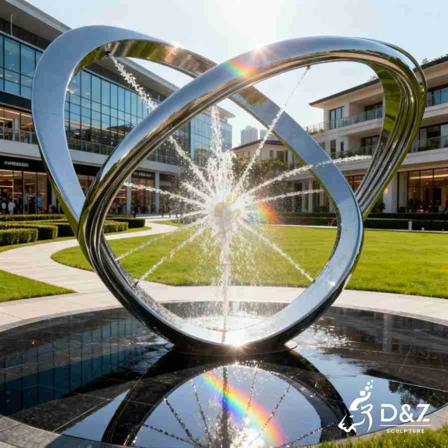 Metal Minimalist Fountain 1