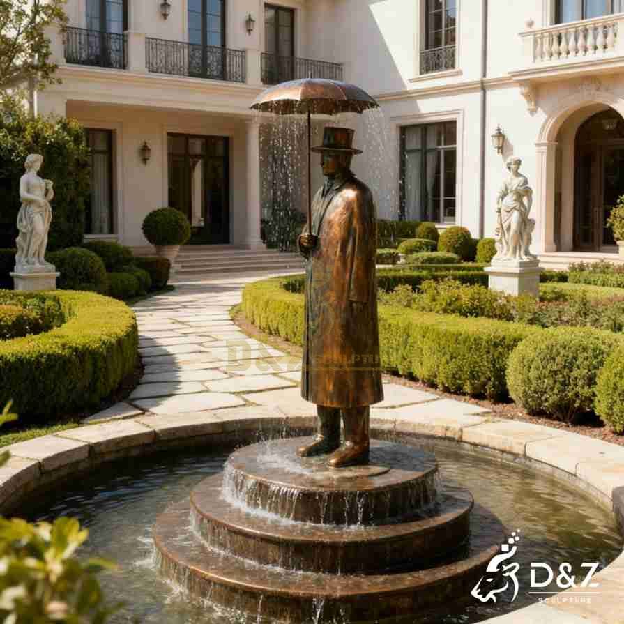 Bronze Man Fountain 1