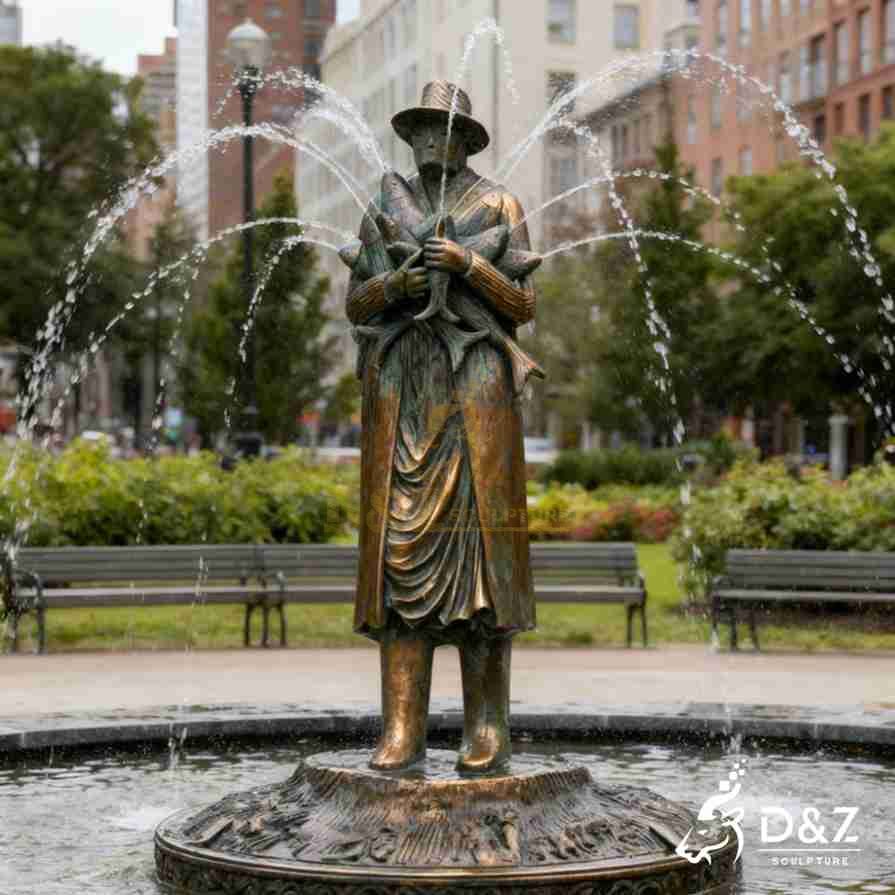 Bronze Man Fountain 6