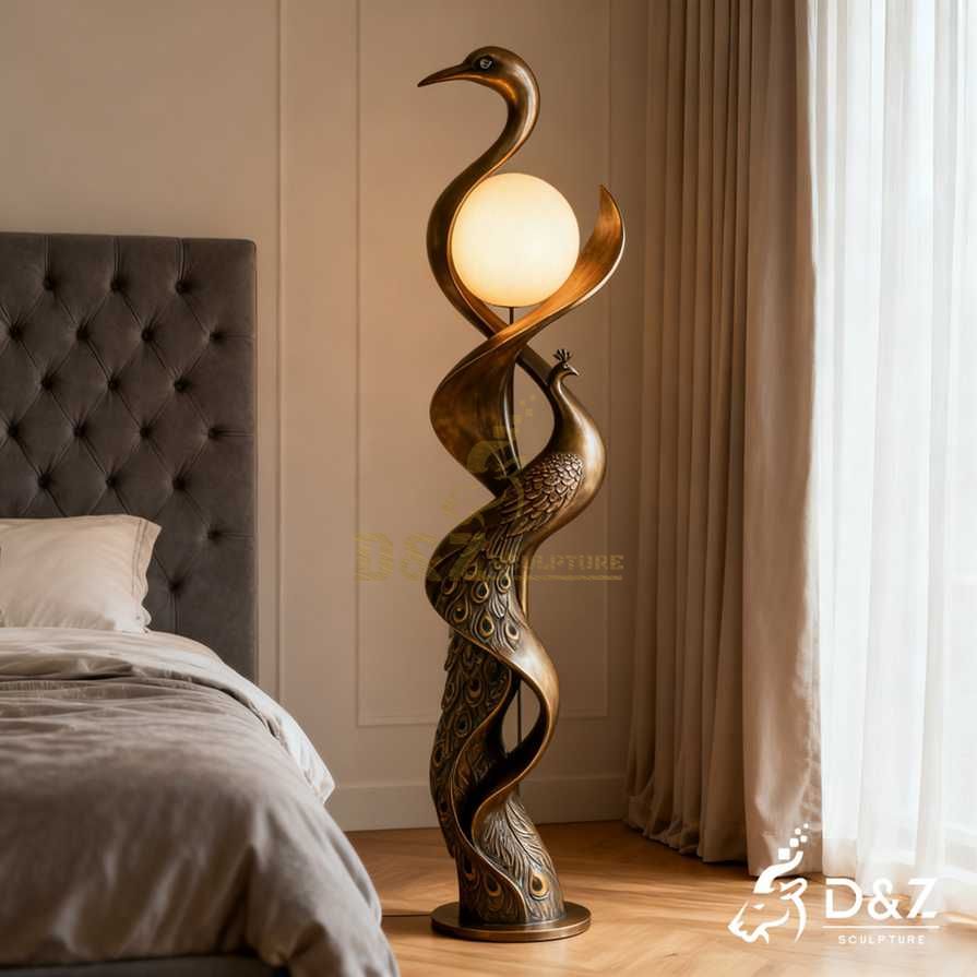Peacock Floor Lamp 1