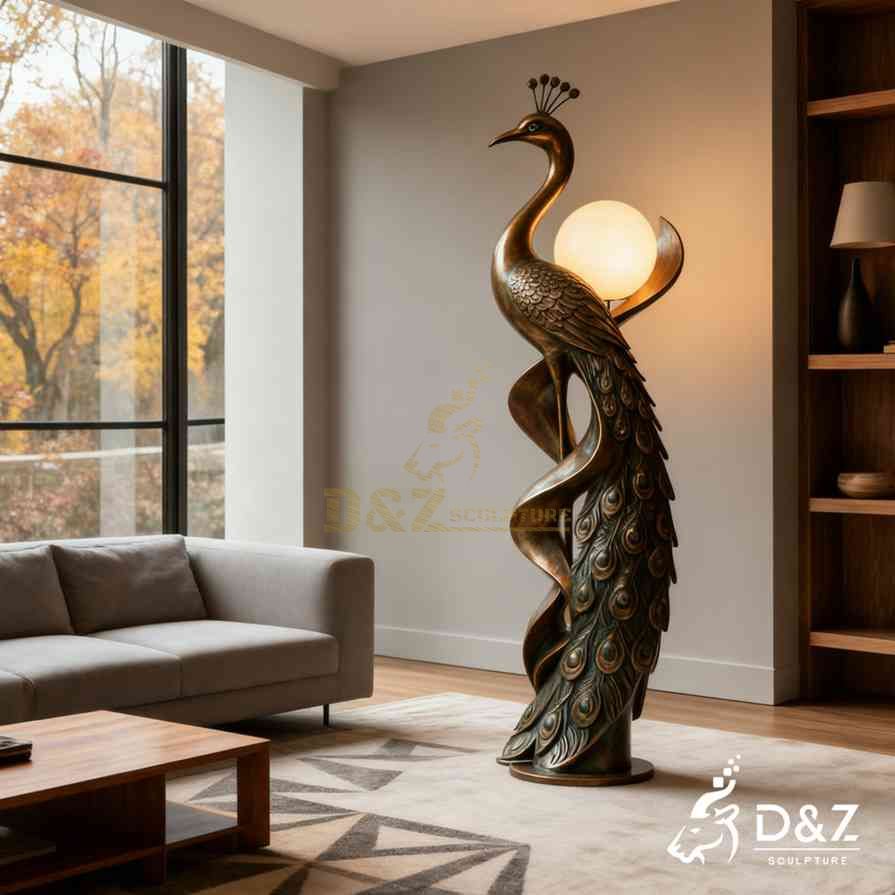 Peacock Floor Lamp 4