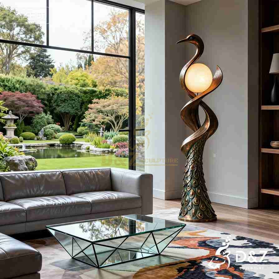 Peacock Floor Lamp 5