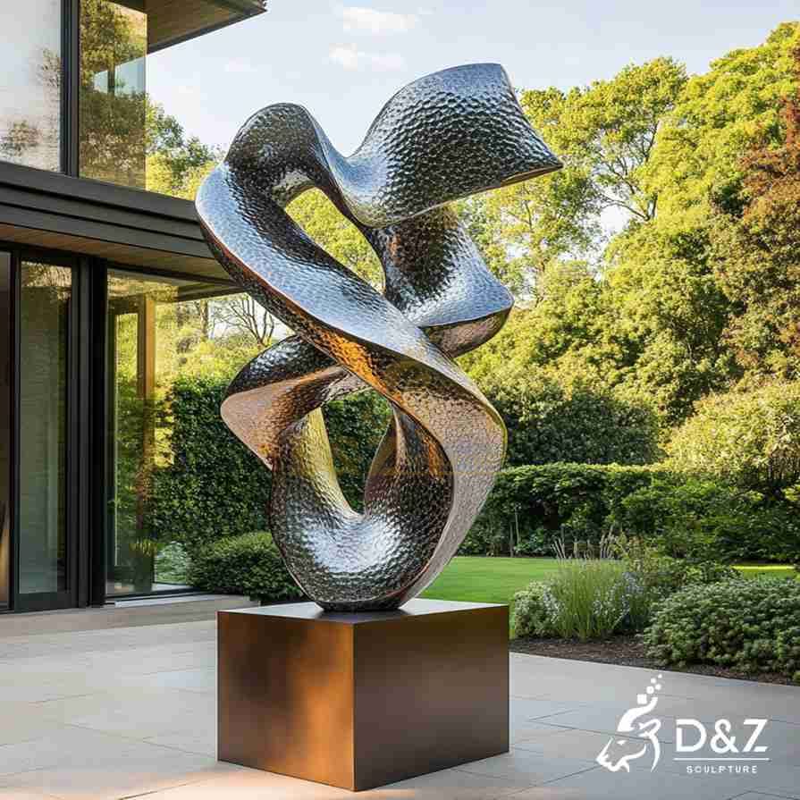 Abstract Metal Fluid Sculptures 3