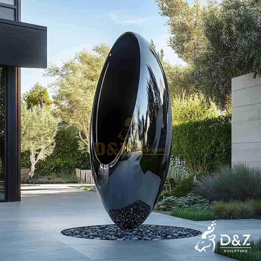 Black Oval Sculpture 4
