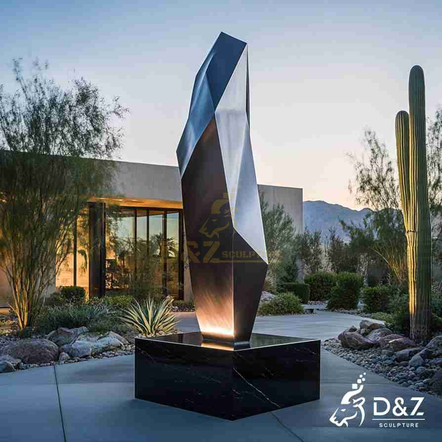 Black Metal Diamond Sculpture 4