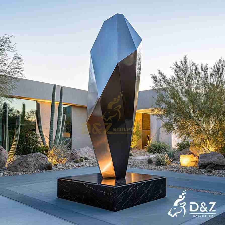 Black Metal Diamond Sculpture 5