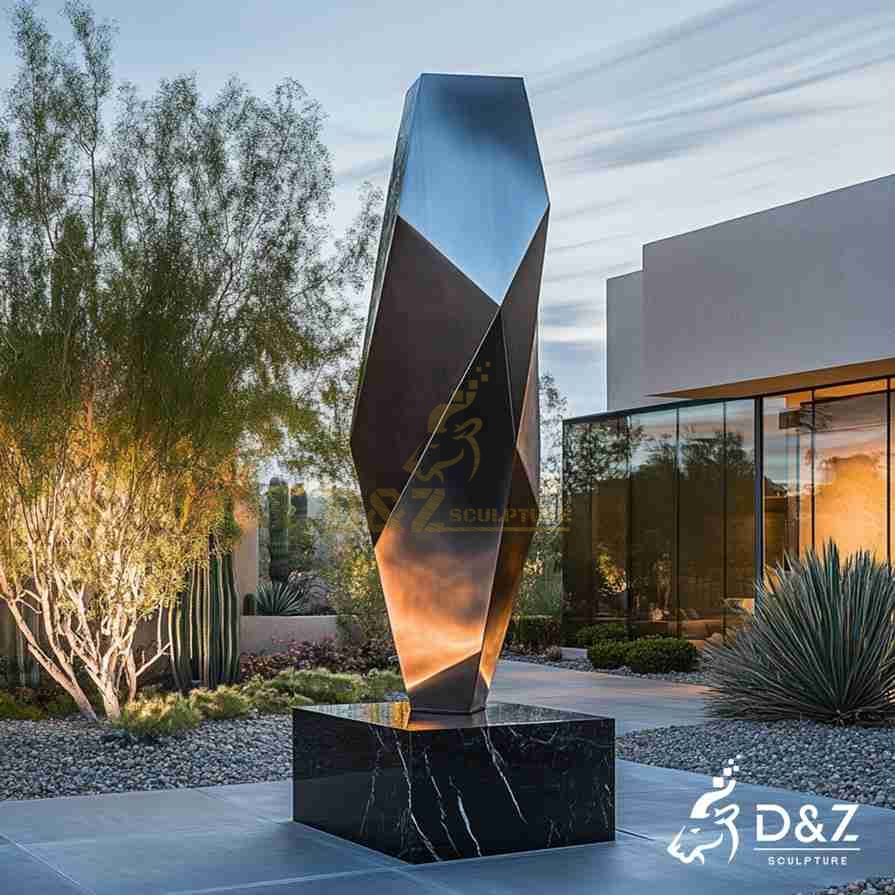 Black Metal Diamond Sculpture 6