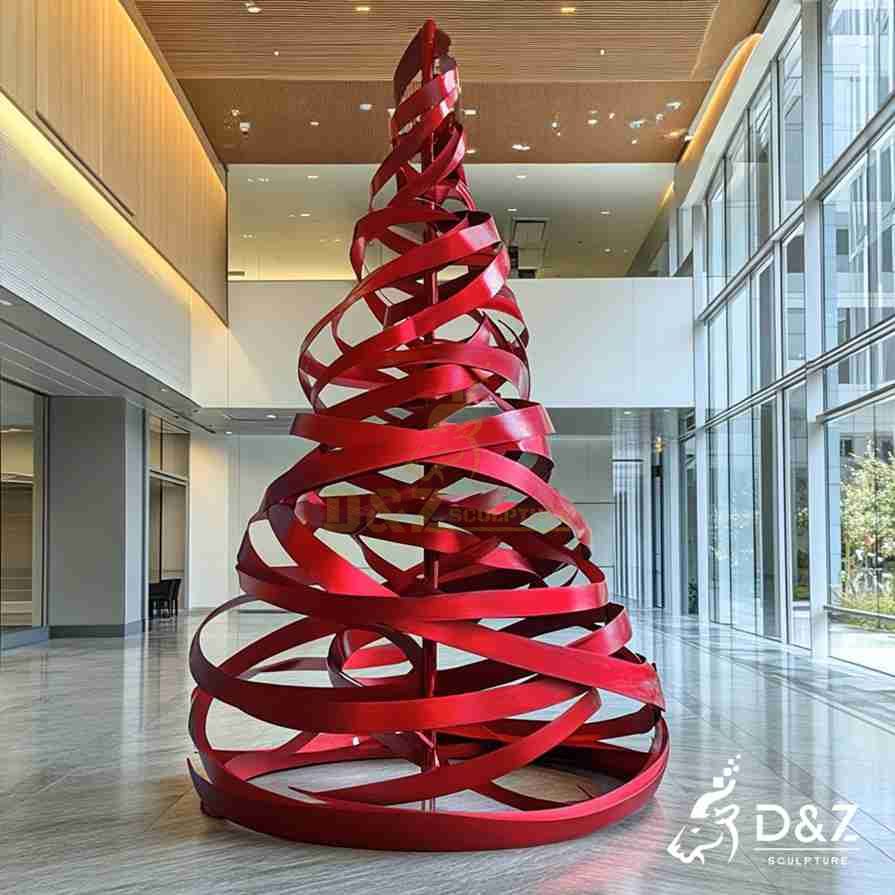 Wire Christmas Tree Sculpture 2