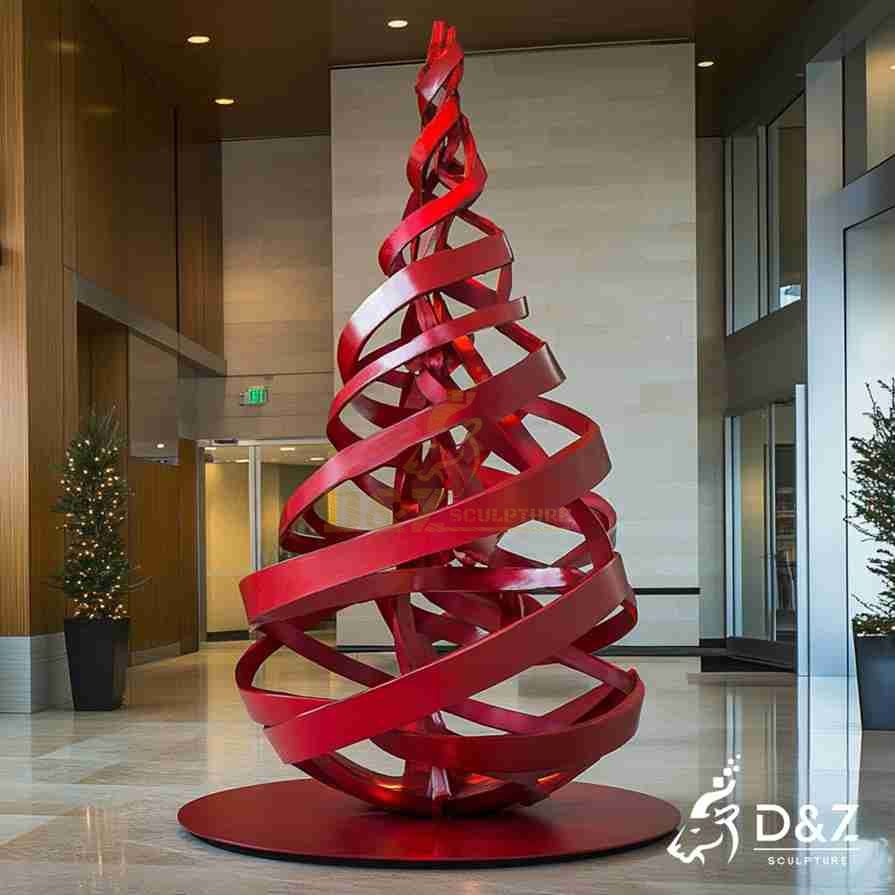 Wire Christmas Tree Sculpture 5