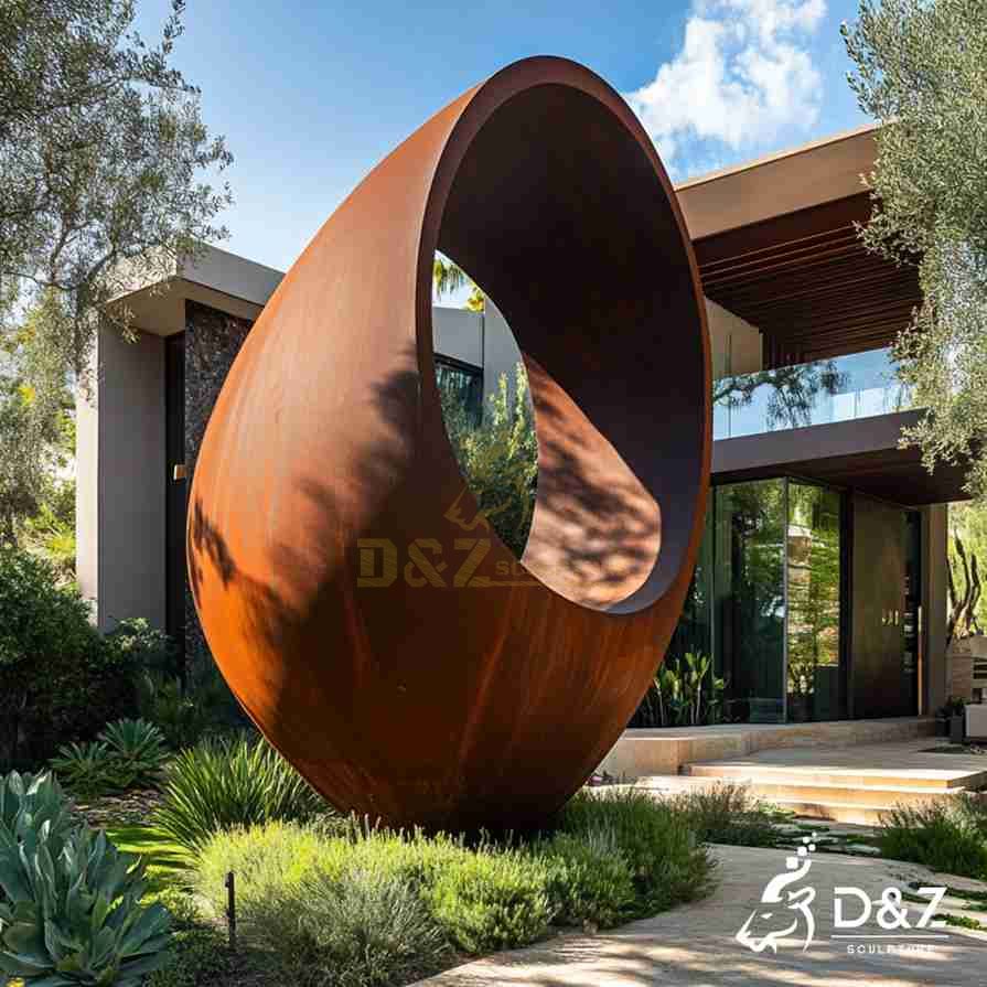 Corten Steel Circular Sculpture 1 Corten Steel Circular Sculpture 1