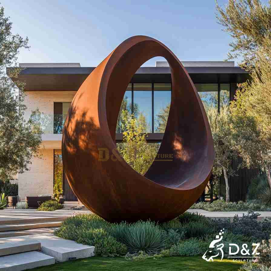 Corten Steel Circular Sculpture 2 Corten Steel Circular Sculpture 2