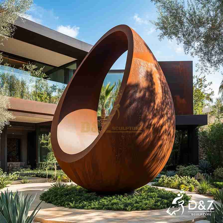 Corten Steel Circular Sculpture 5 Corten Steel Circular Sculpture 5
