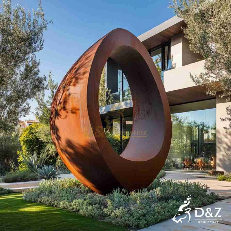 Corten Steel Circular Sculpture 6 Corten Steel Circular Sculpture 6