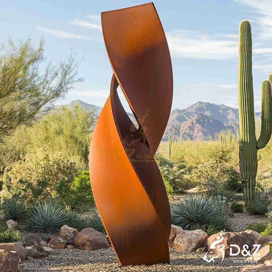 Corten Steel Twisted Sculpture 2 Corten Steel Twisted Sculpture 2