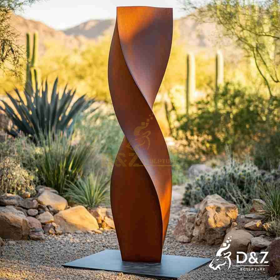 Corten Steel Twisted Sculpture 3 Corten Steel Twisted Sculpture 3