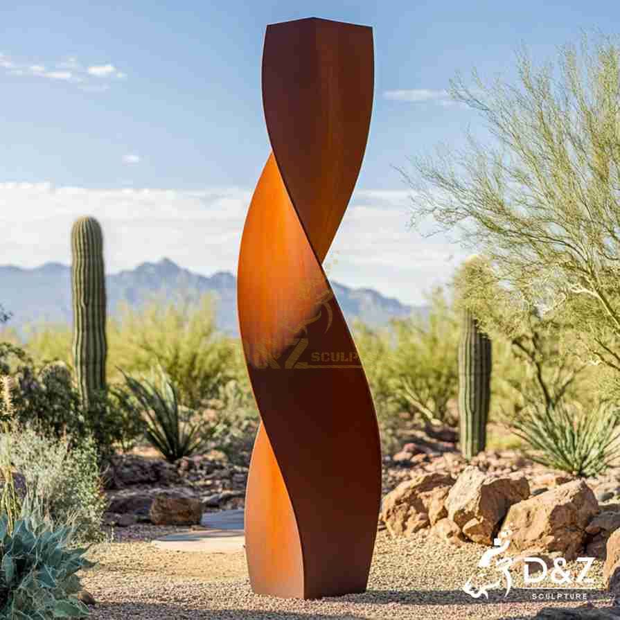 Corten Steel Twisted Sculpture 4 Corten Steel Twisted Sculpture 4