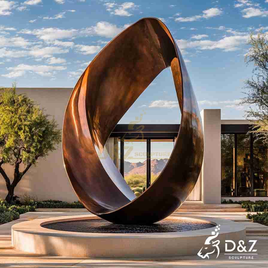 Bronze Ribbon Sculpture 2