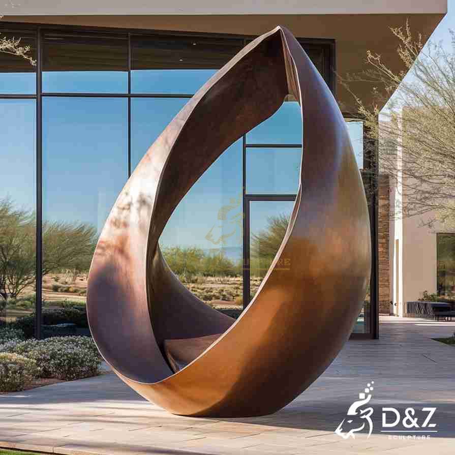 Bronze Ribbon Sculpture 3