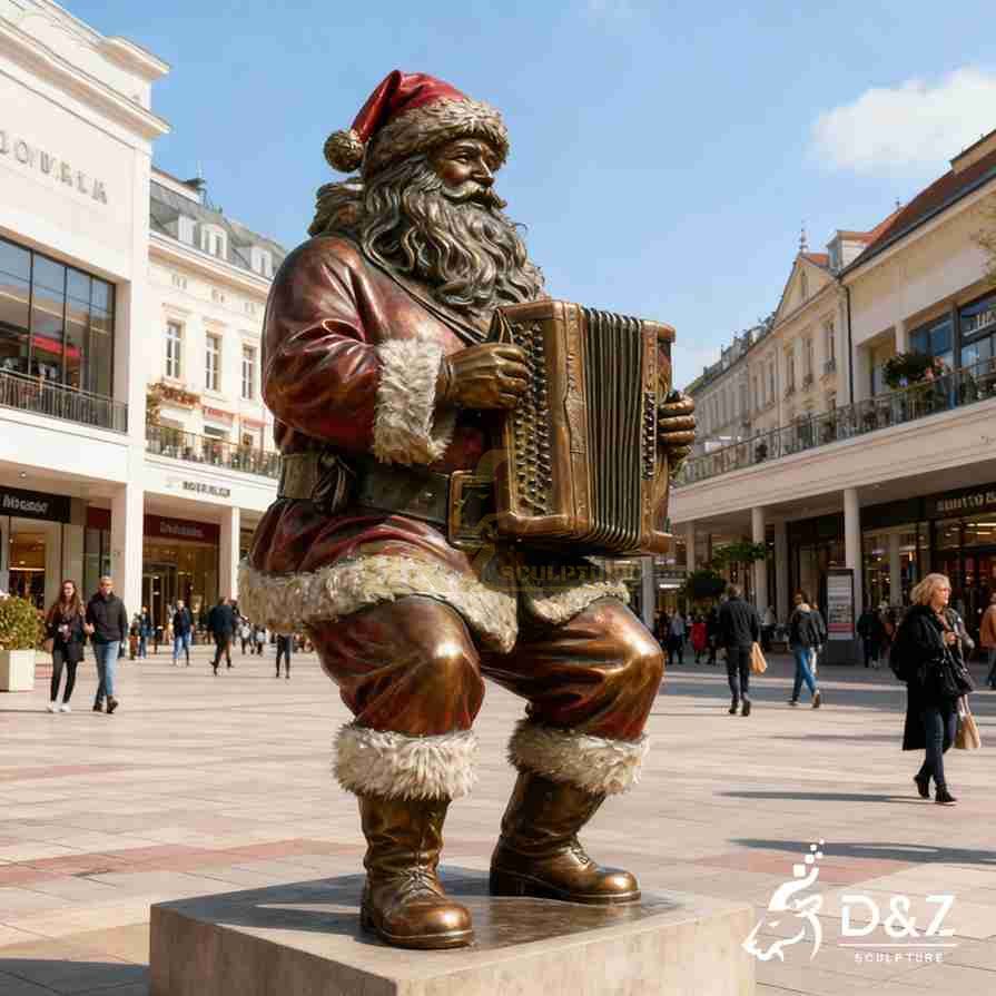 Bronze Santa Claus Statue 3 Bronze Santa Claus Statue 3