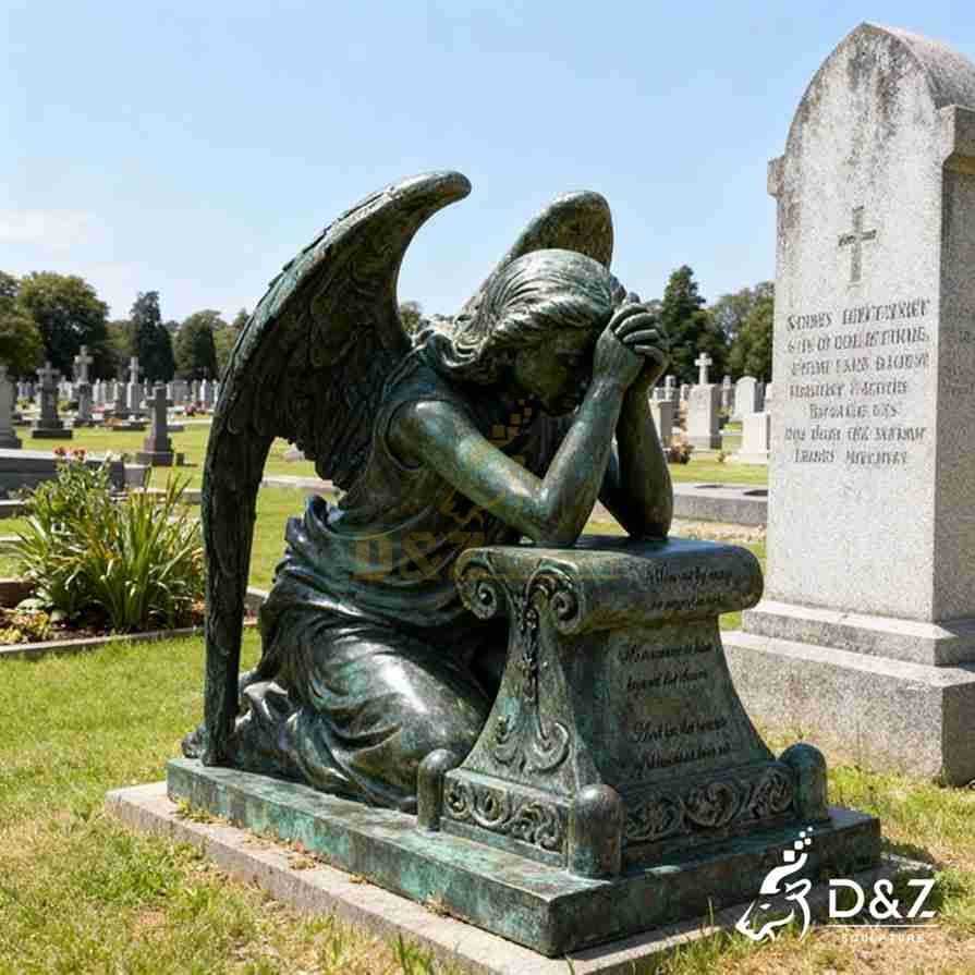 weeping angel cemetery statue 4