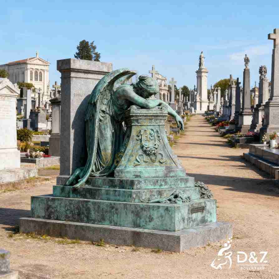 weeping angel cemetery statue 5