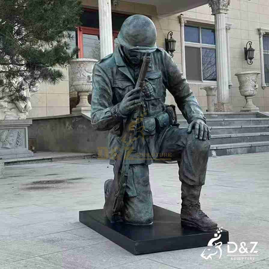 Kneeling Soldier Statue 2