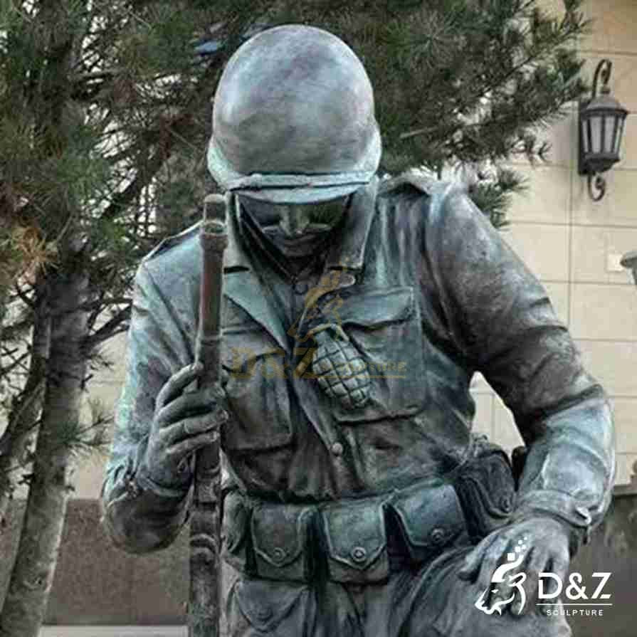 Kneeling Soldier Statue 6