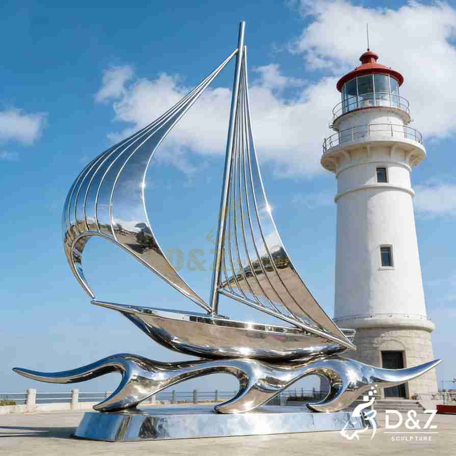 Coastal Art Guide: 15-3 Large Modern Metal Abstract Sculptures