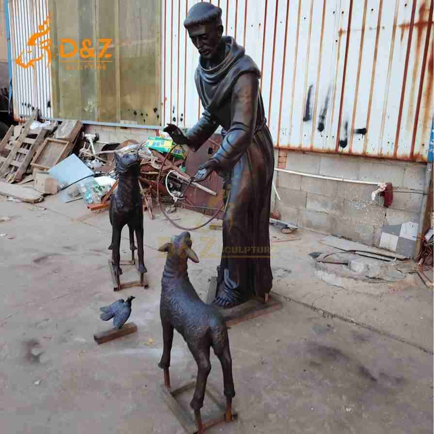 Bronze St Francis Statue 3 Bronze St Francis Statue 3