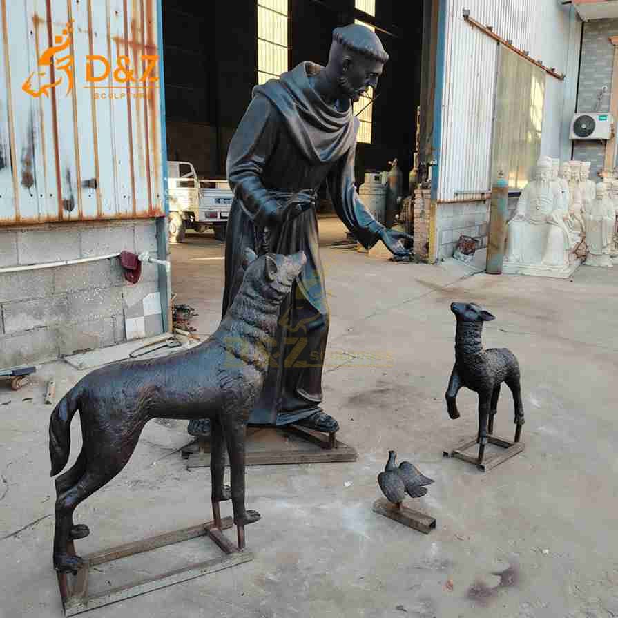 Bronze St Francis Statue 5 Bronze St Francis Statue 5