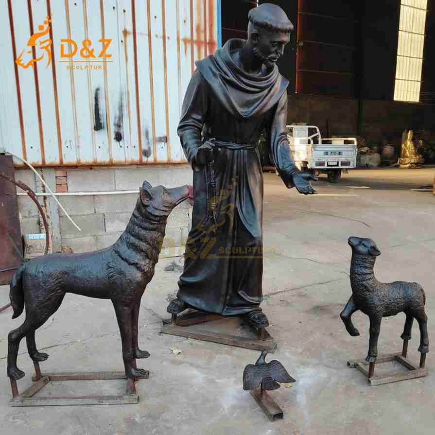 Bronze St Francis Statue 6 Bronze St Francis Statue 6